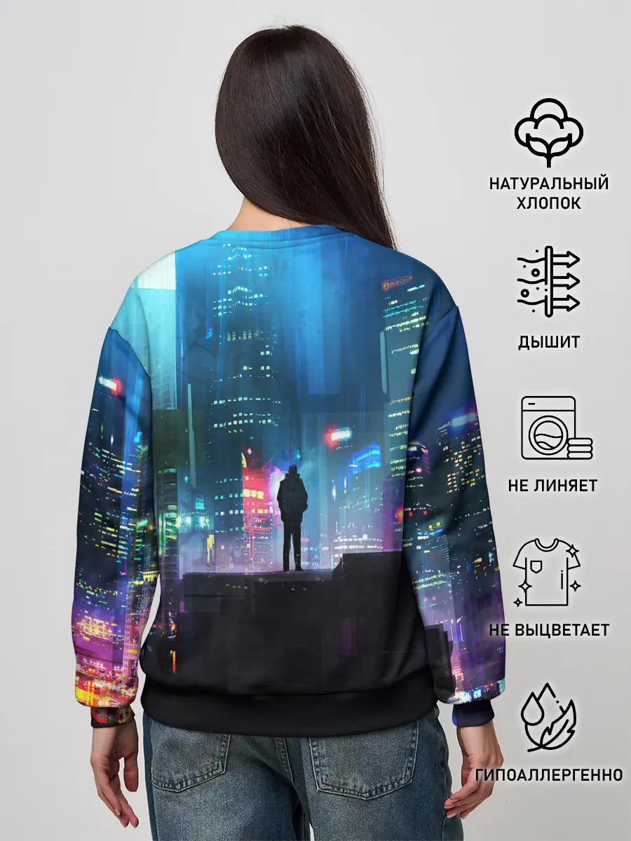 Женский свитшот / CITY NEON