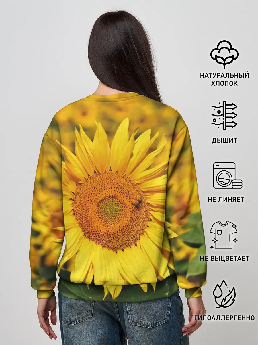 Женский свитшот / Подсолнух