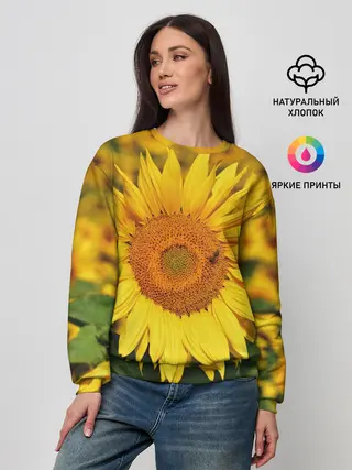 Женский свитшот / Подсолнух