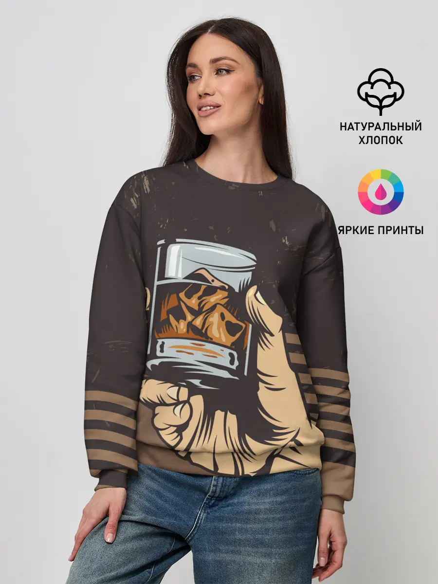 Женский свитшот / Ретро Виски