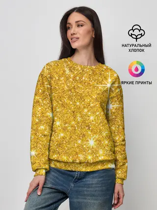 Женский свитшот / Золотой блеск