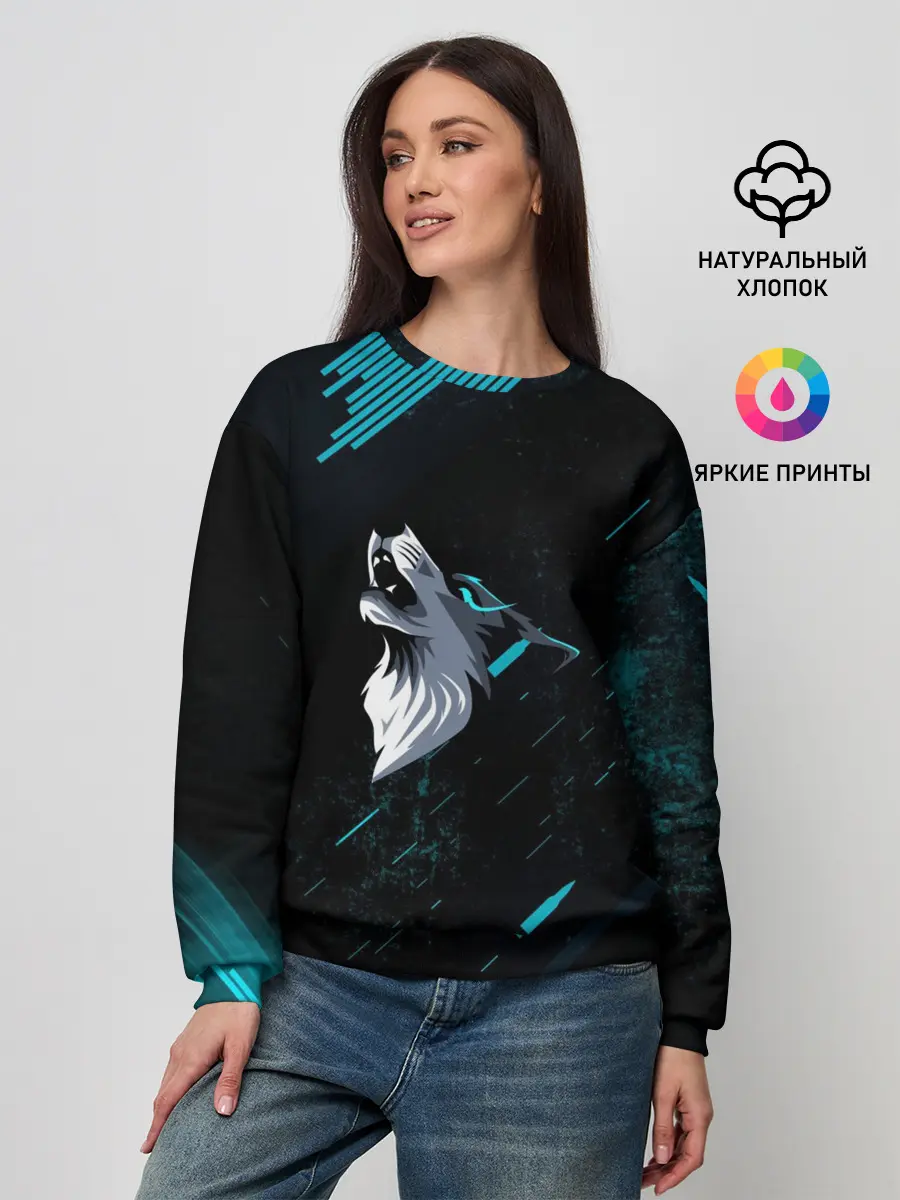 Женский свитшот / Sky Wolf