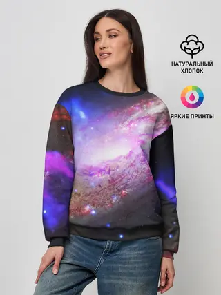 Женский свитшот / Космическая спираль