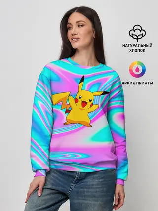 Женский свитшот / Пикачу