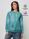 Женский свитшот / Лесной узор