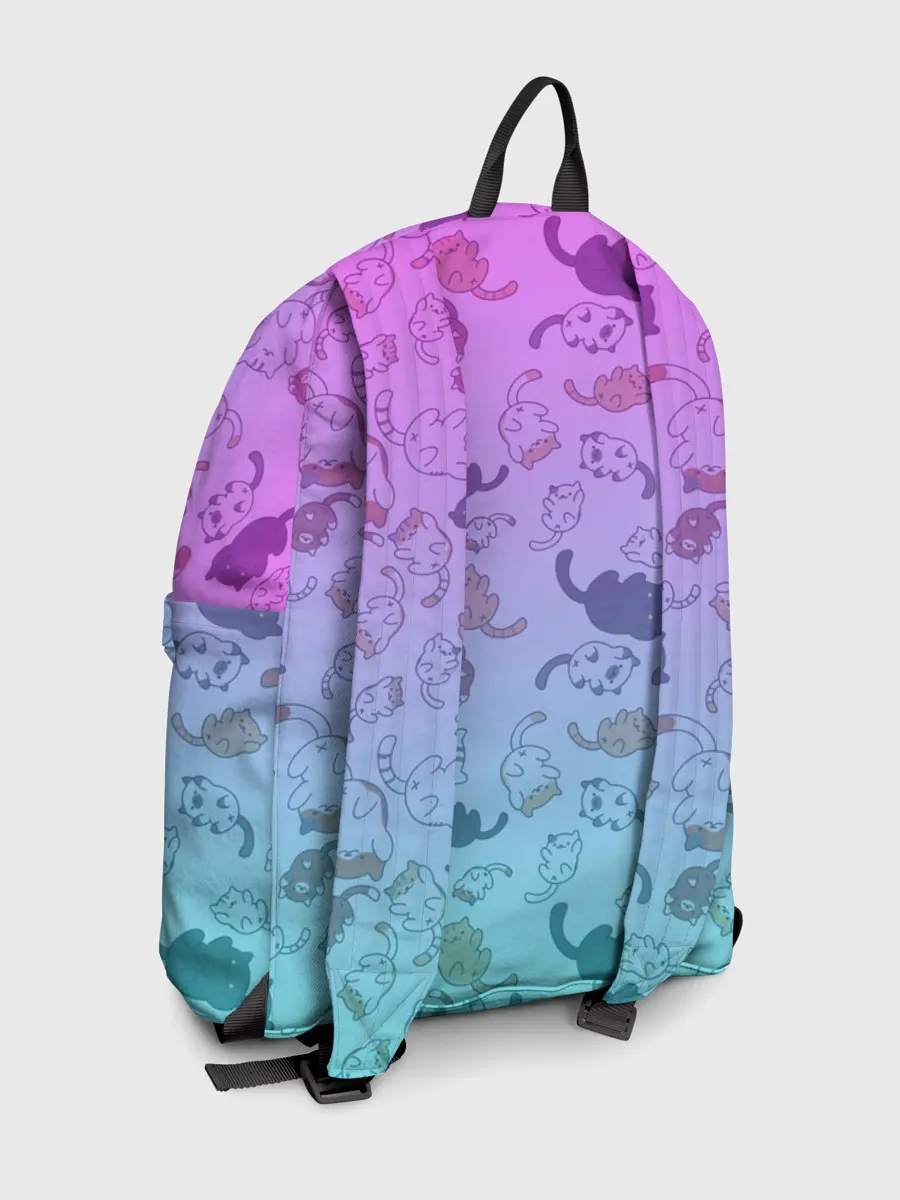 Рюкзак джинсовый / Котики в полете