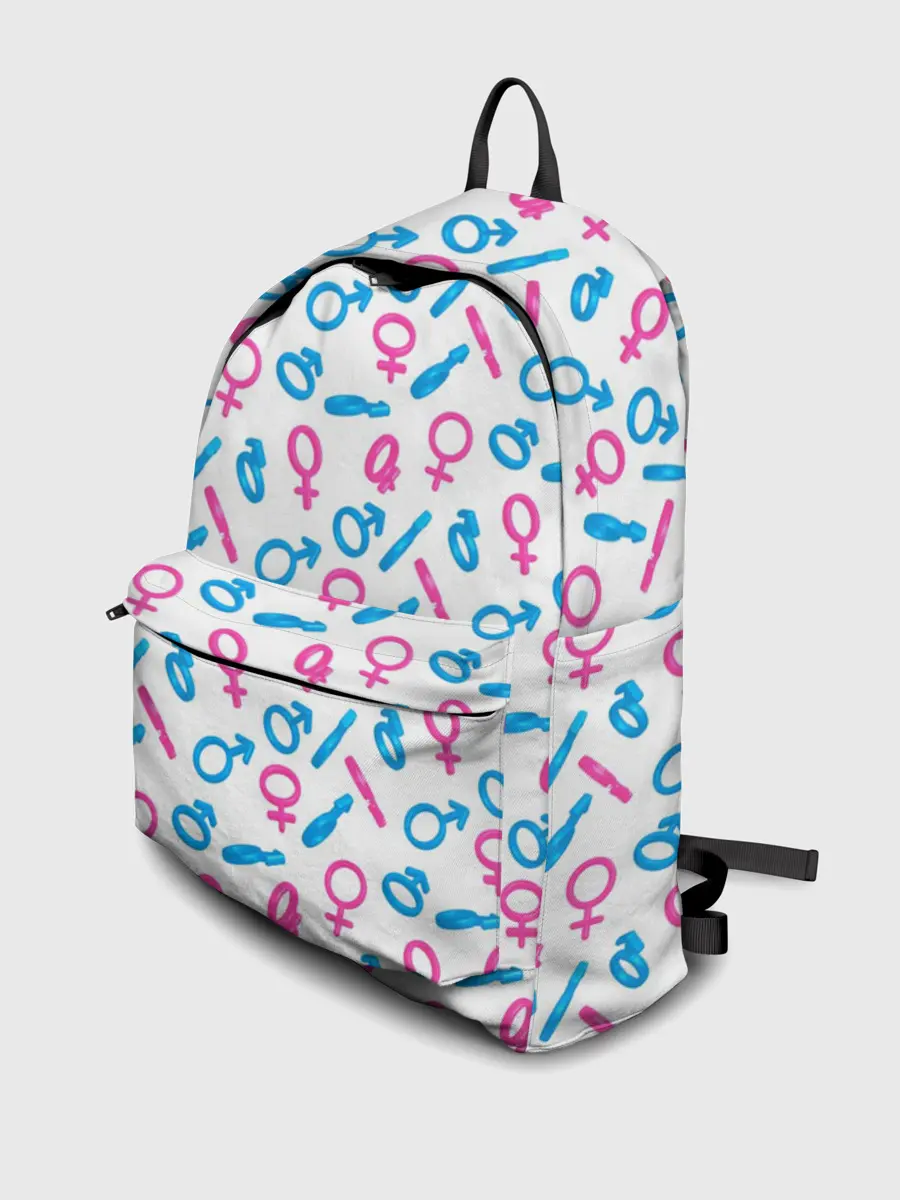 Рюкзак джинсовый / Гендерные Символы