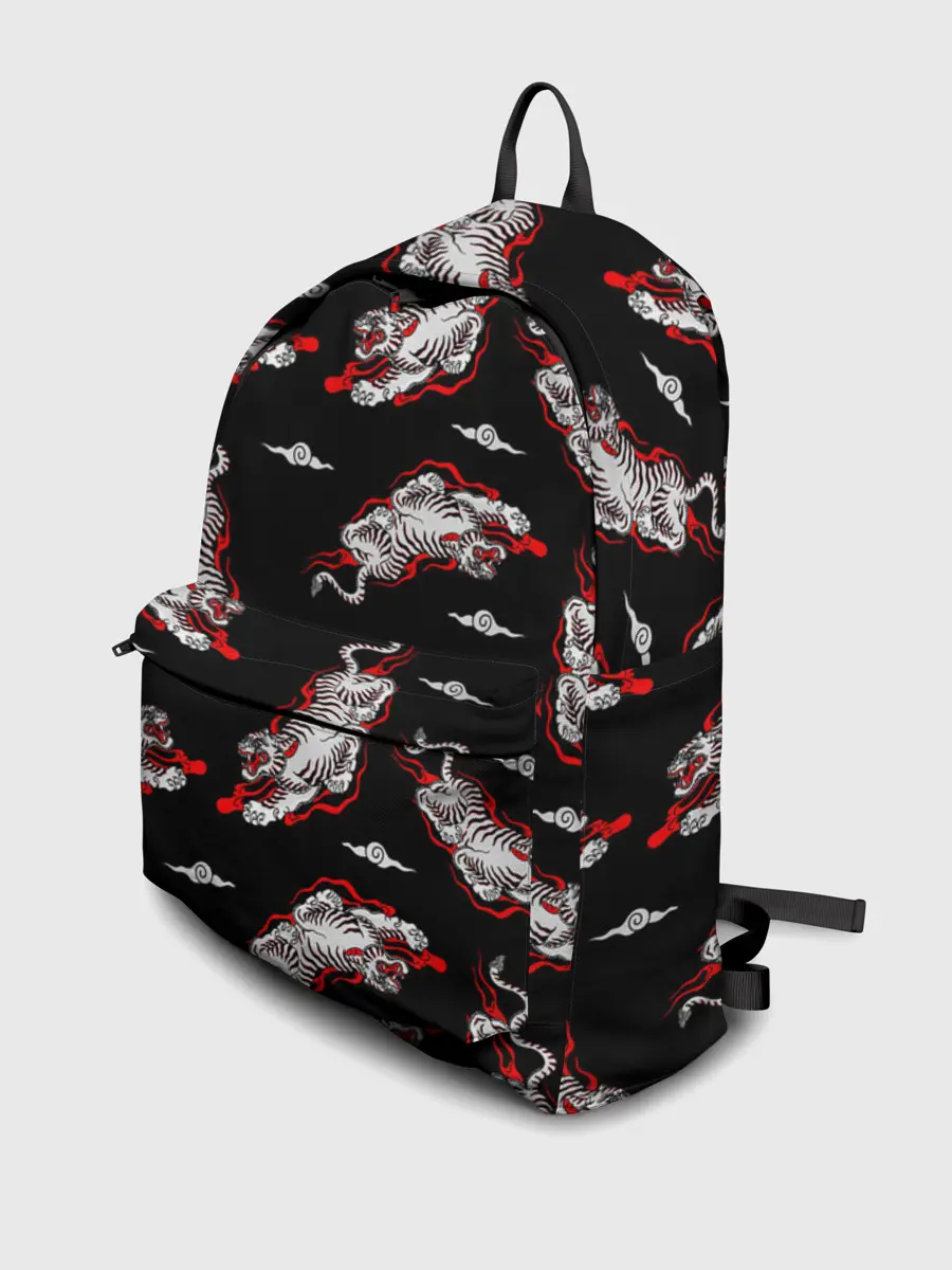 Рюкзак джинсовый / Японский стиль - тигры