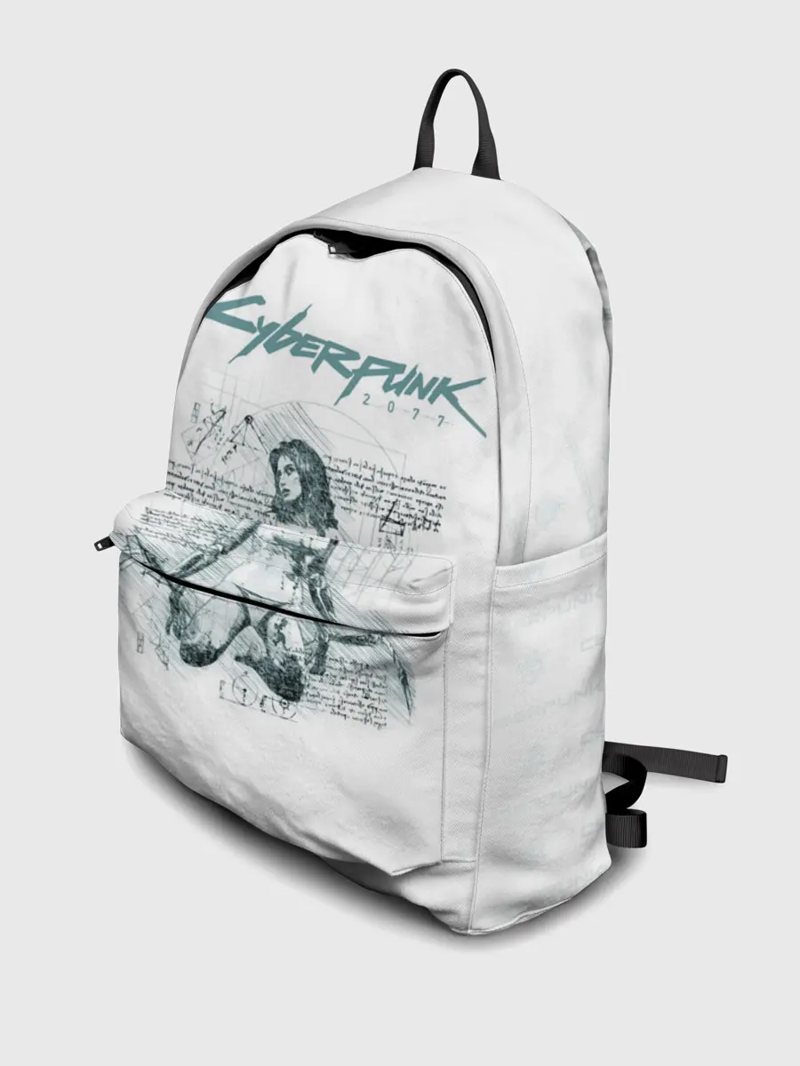 Рюкзак джинсовый / КЛИНКИ БОГОМОЛА Cyberpunk 2077