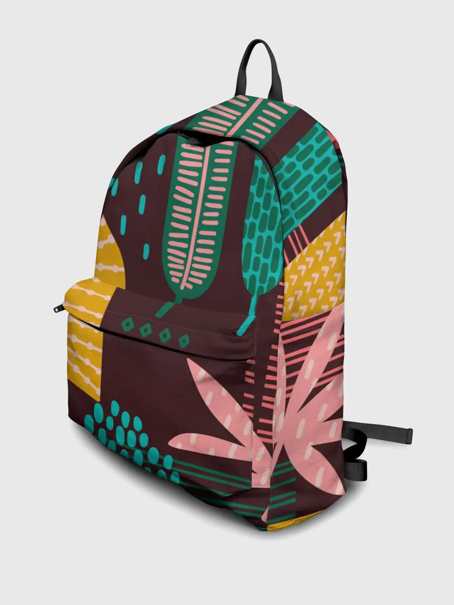 Рюкзак джинсовый / Листья