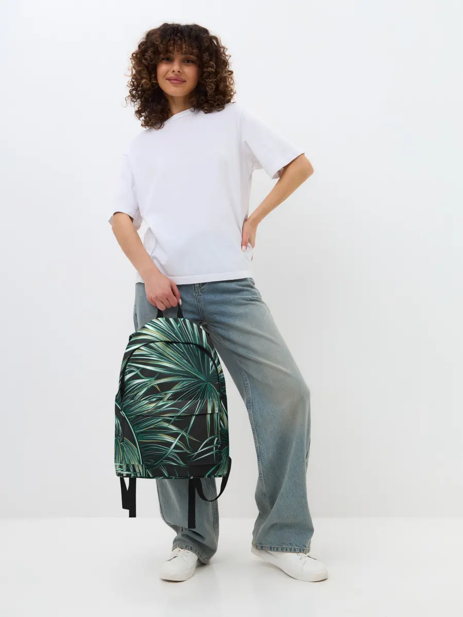 Рюкзак джинсовый / Папоротник