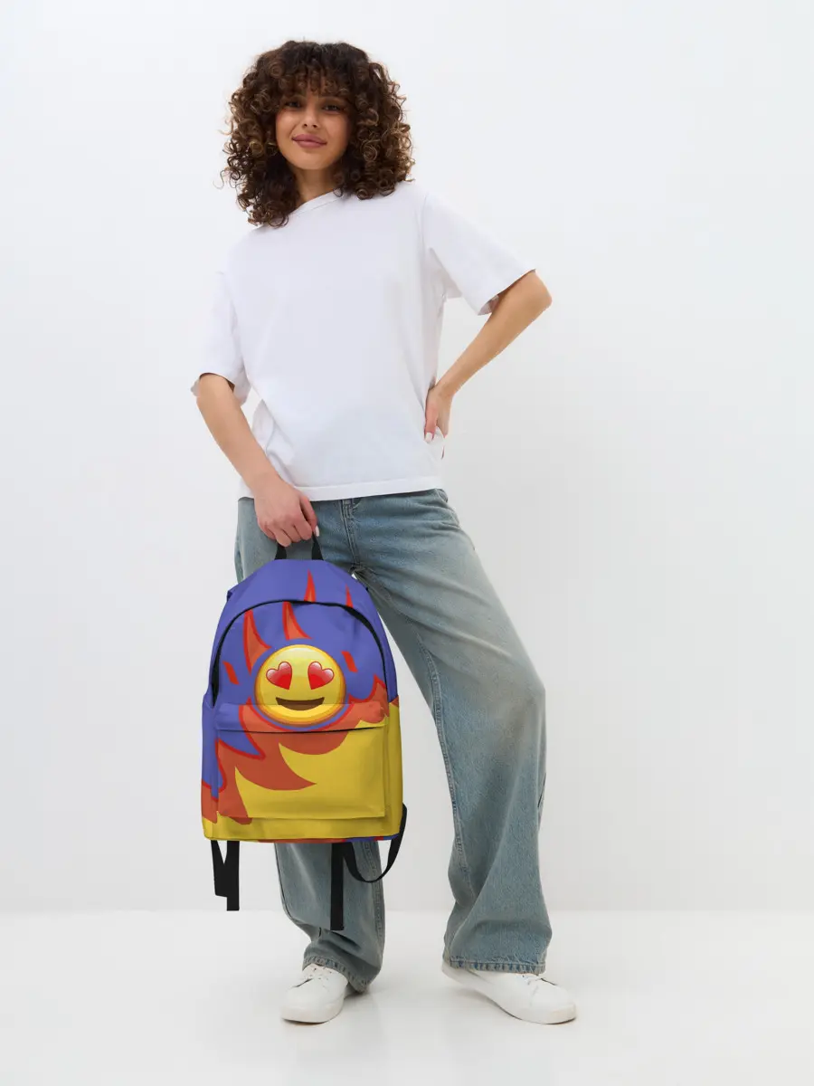 Рюкзак джинсовый / Ты горишь как огонь v1