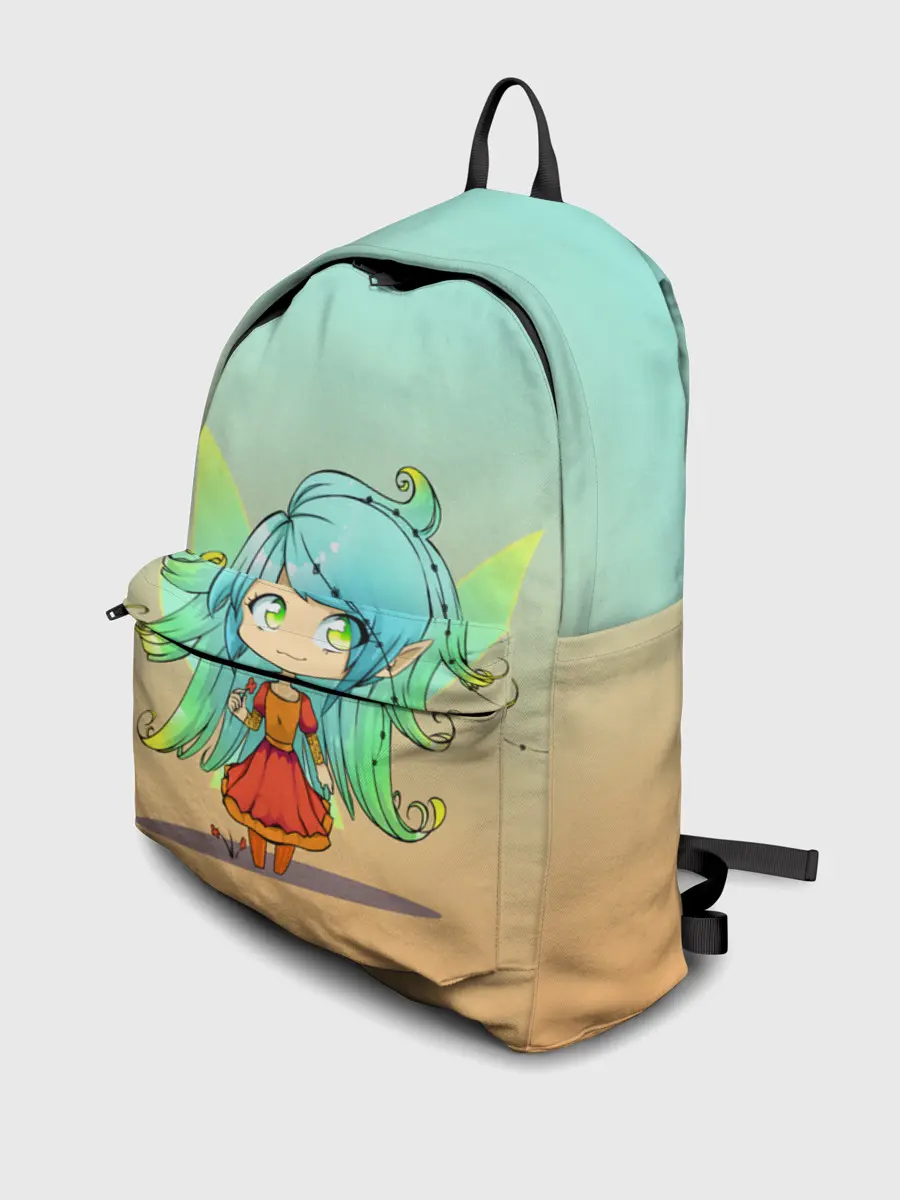 Рюкзак джинсовый / малышка фея с крылышками