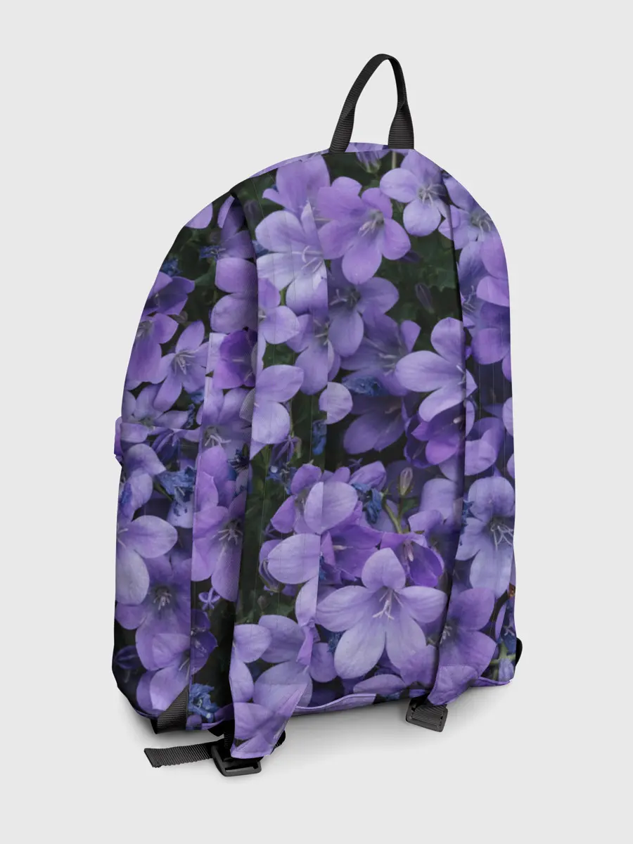 Рюкзак джинсовый / Фиолетовый цвет весны