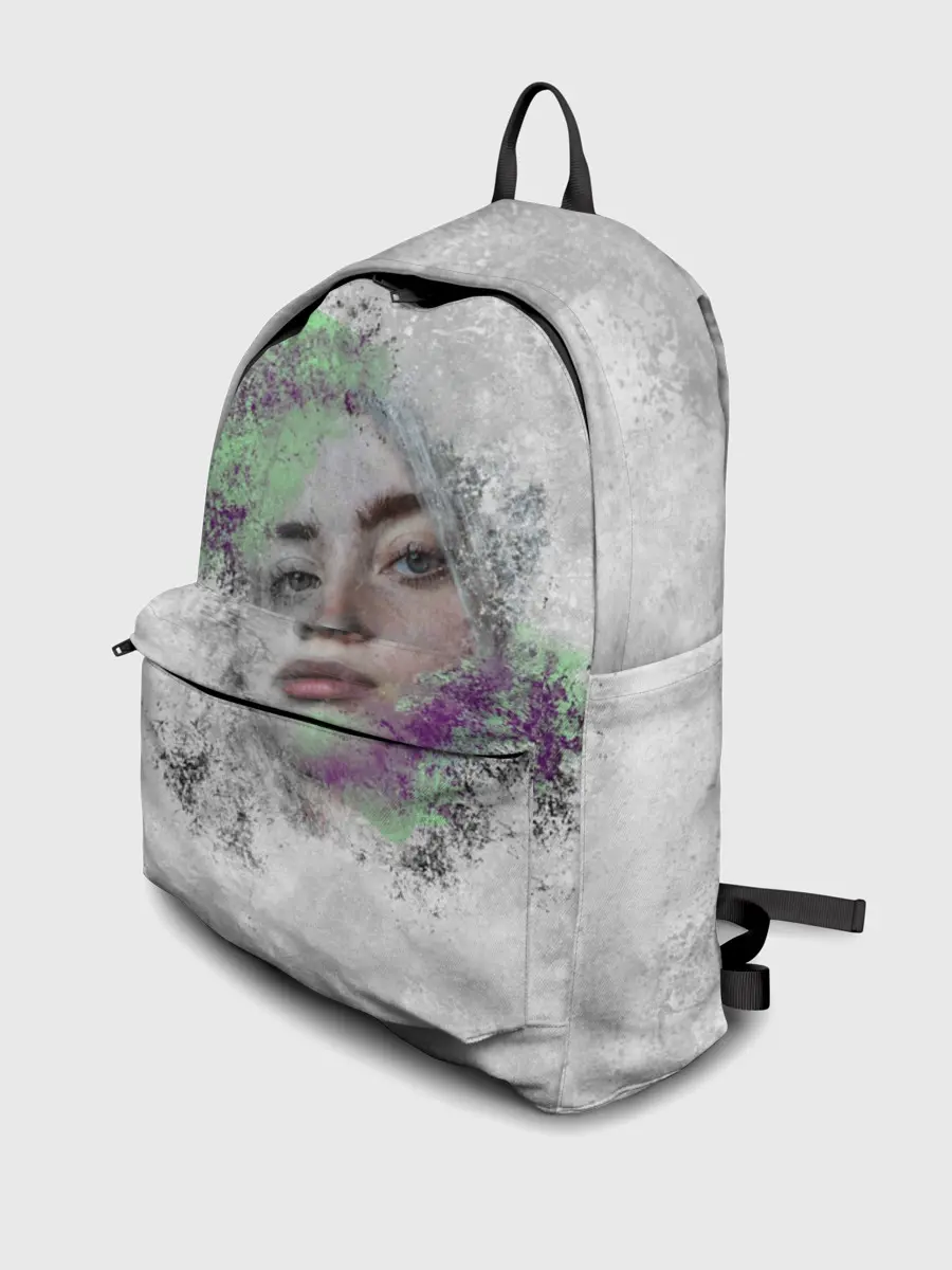 Рюкзак джинсовый / Билли Айлиш красочная