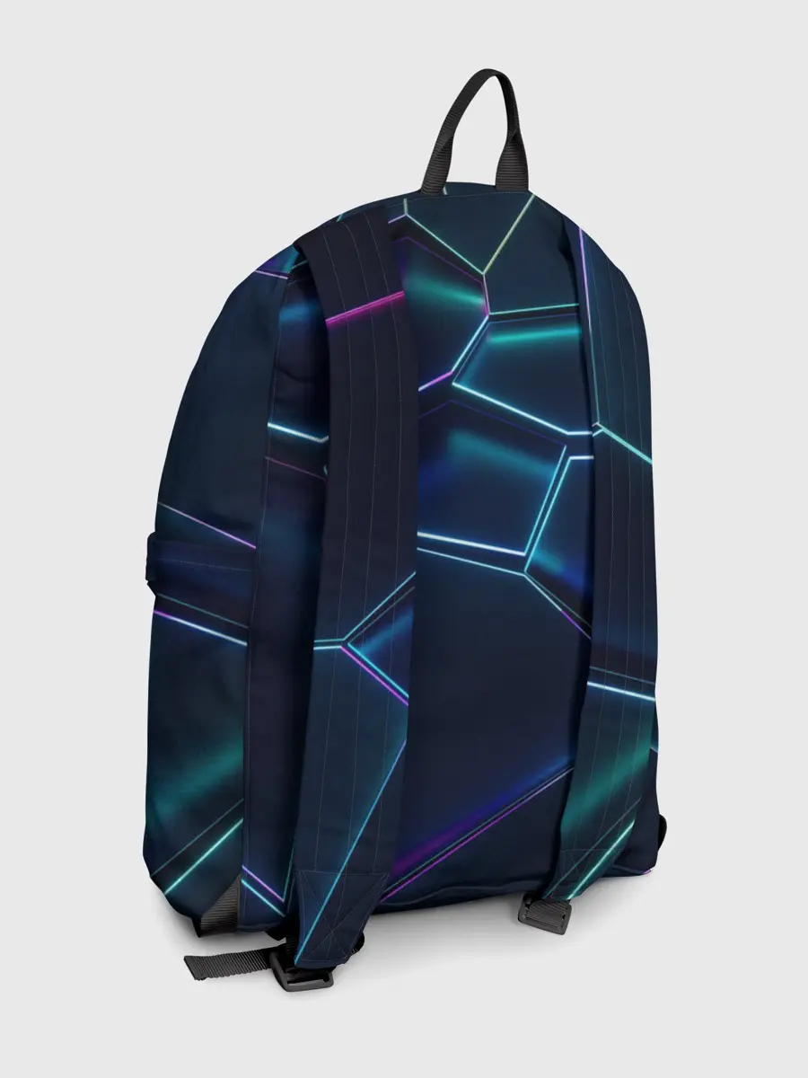 Рюкзак джинсовый / 3D ПЛИТЫ | НЕОНОВЫЕ ПЛИТЫ