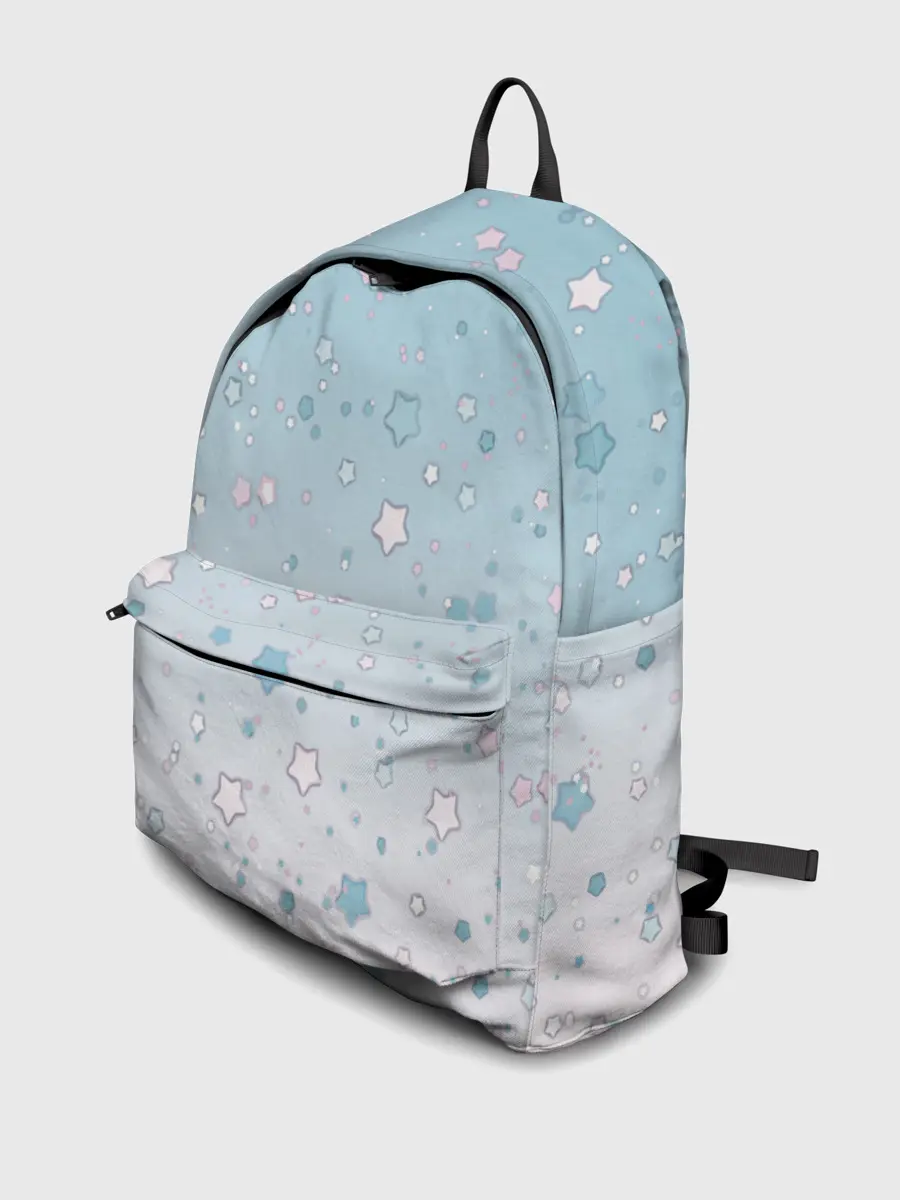 Рюкзак джинсовый / милые звездочки узор