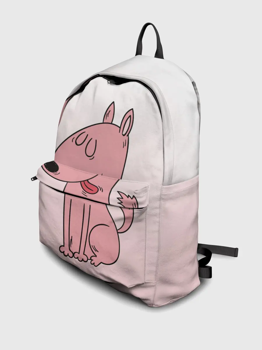 Рюкзак джинсовый / мультяшный мопс