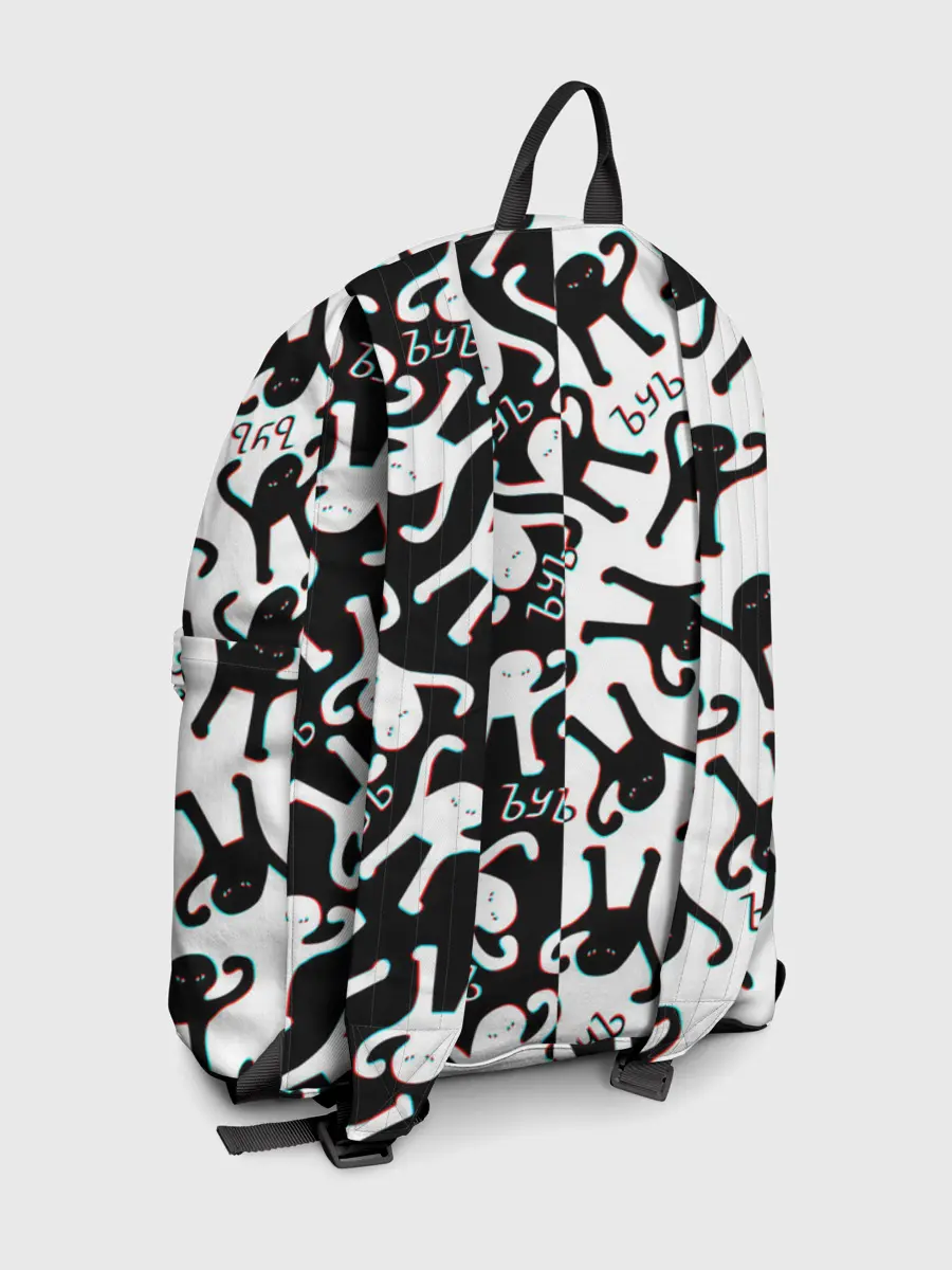 Рюкзак джинсовый / МЕМ КОТ ЪУЪ СЪУКА