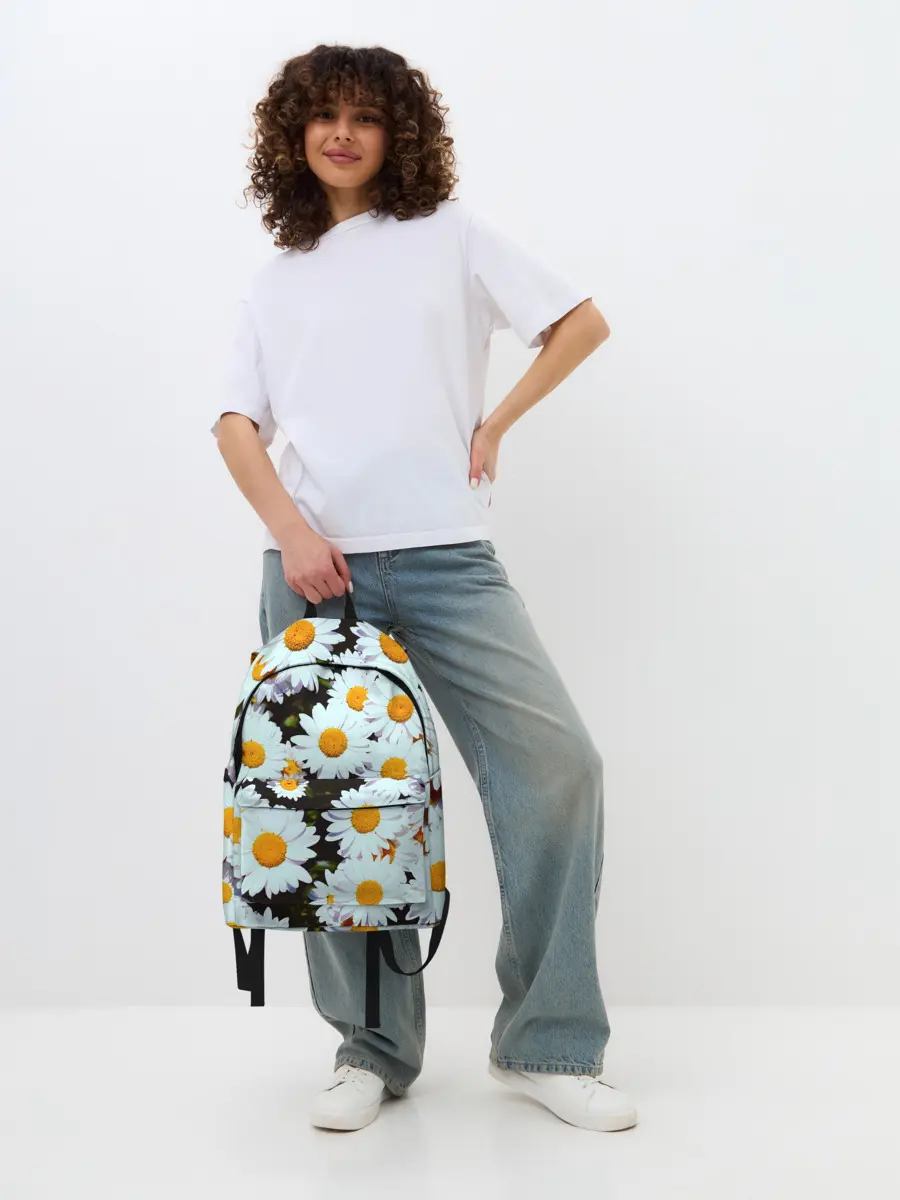 Рюкзак джинсовый / Ромашки