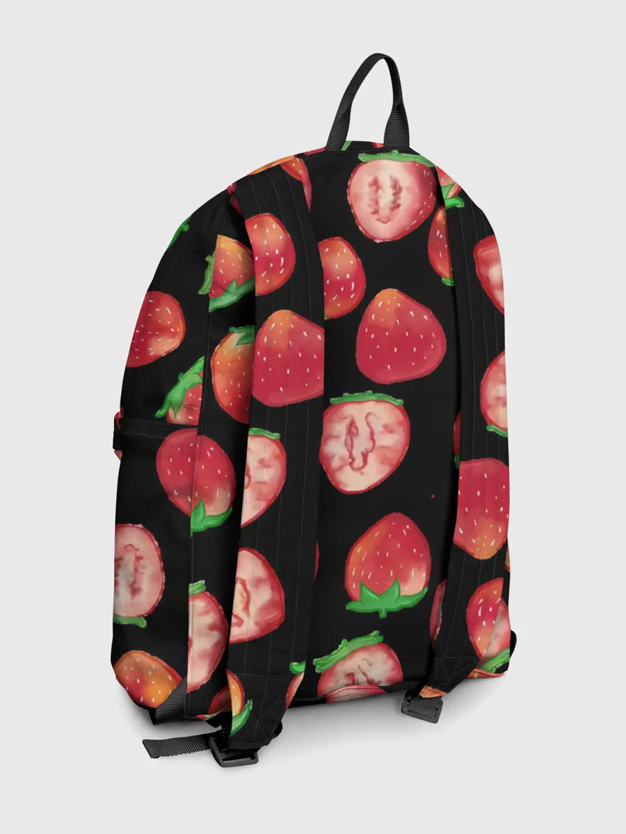 Рюкзак джинсовый / Клубничка