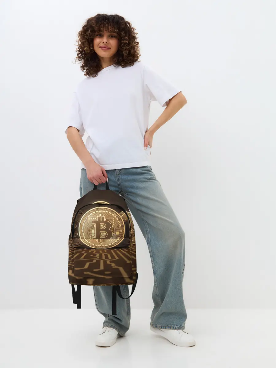 Рюкзак джинсовый / Биткоин