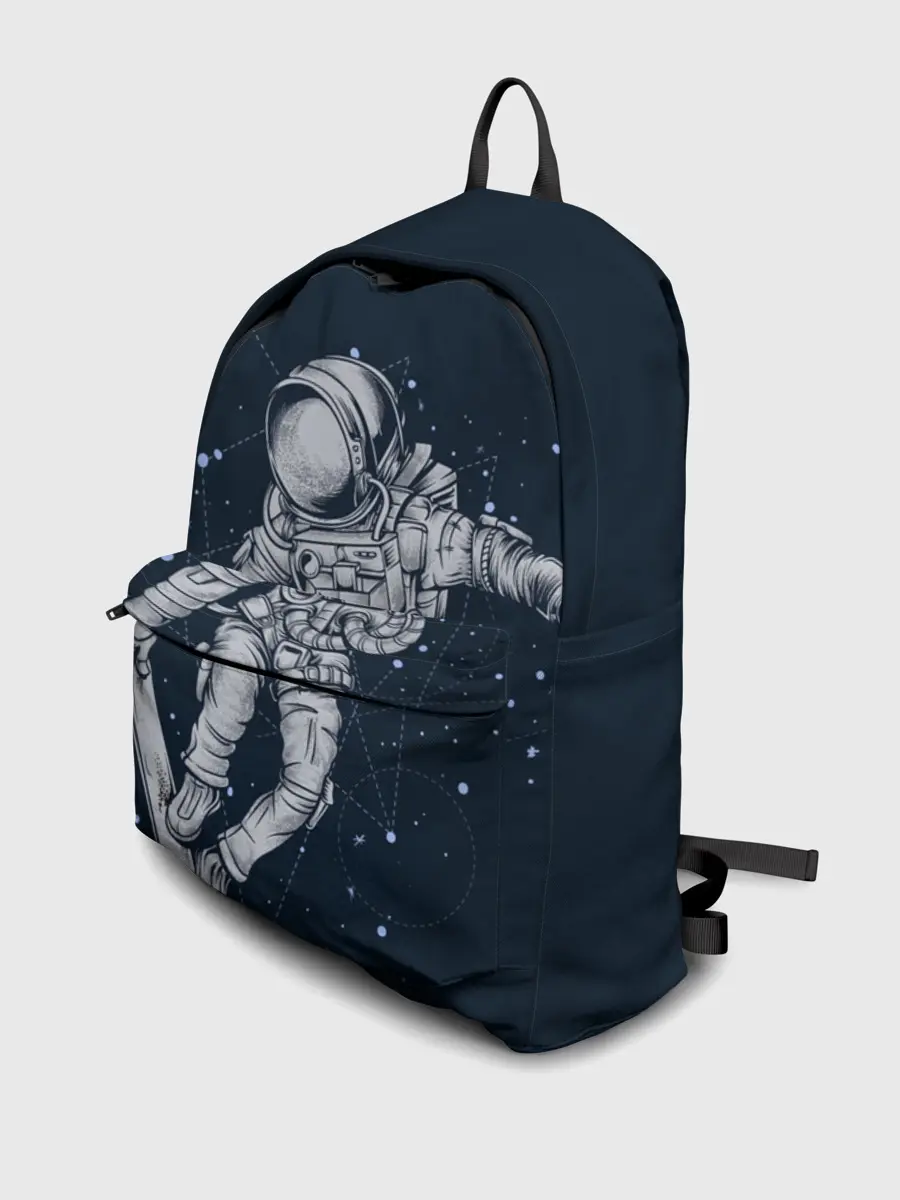 Рюкзак джинсовый / Космический Скейтбординг