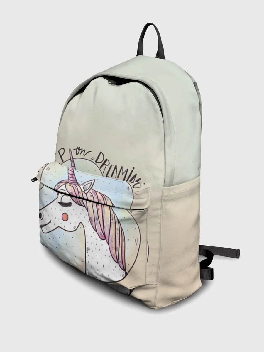 Рюкзак джинсовый / мечтай единорог