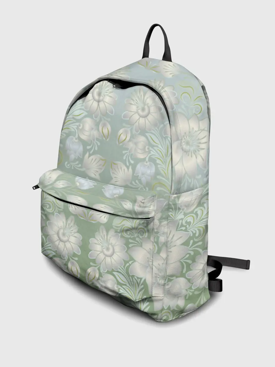 Рюкзак джинсовый / цветочный узор