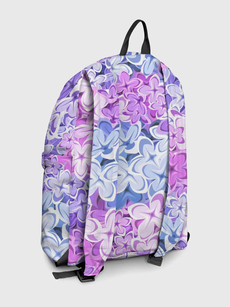 Рюкзак джинсовый / СИРЕНЬ | ЦВЕТЫ | LILAC