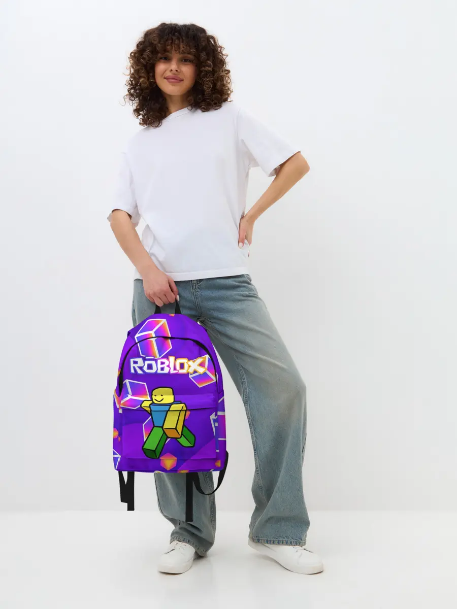 Рюкзак джинсовый / ROBLOX КУБЫ