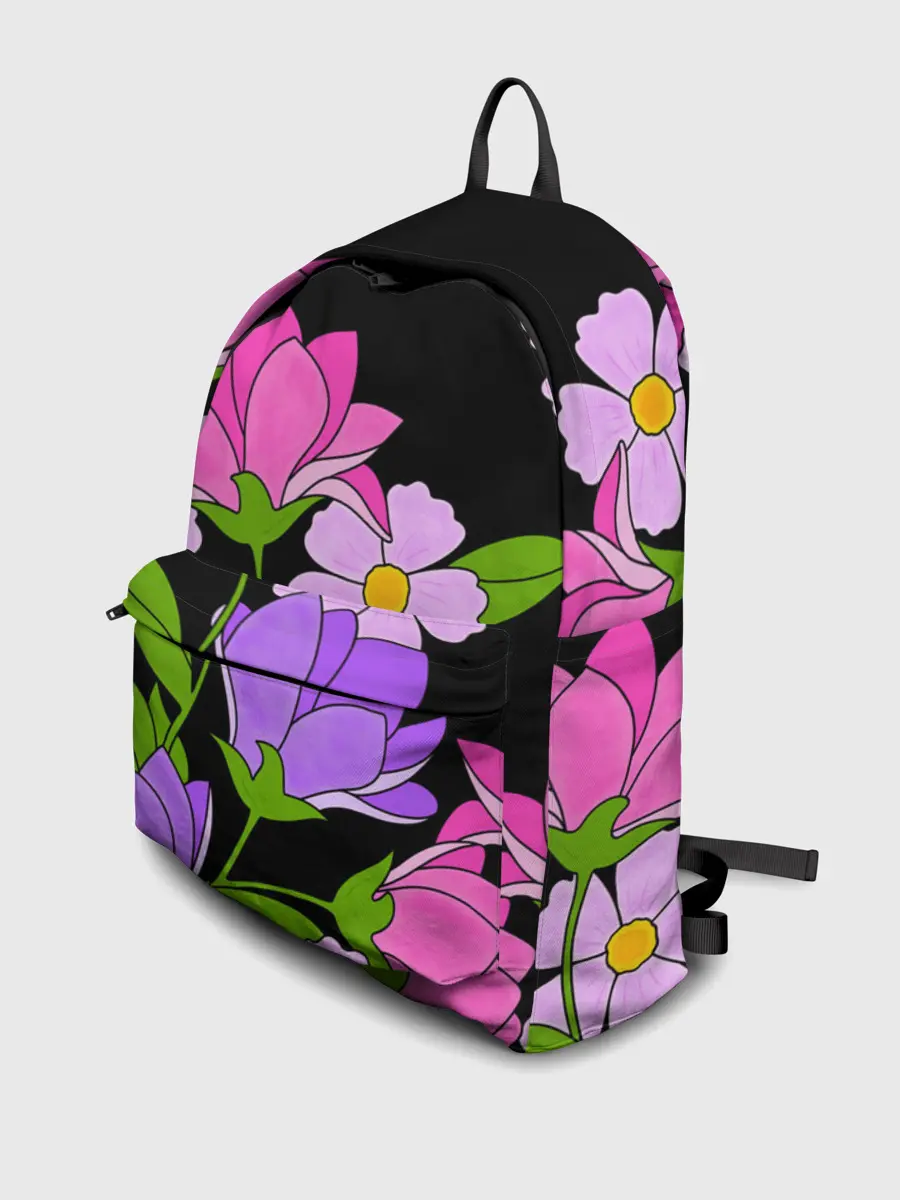 Рюкзак джинсовый / Ночные цветы