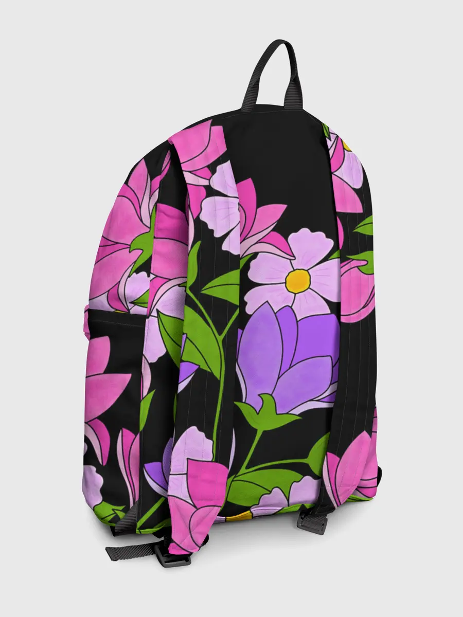 Рюкзак джинсовый / Ночные цветы