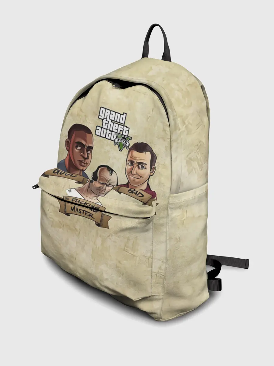 Рюкзак джинсовый / GOOD, BAD, FUCKING MASTER GTA