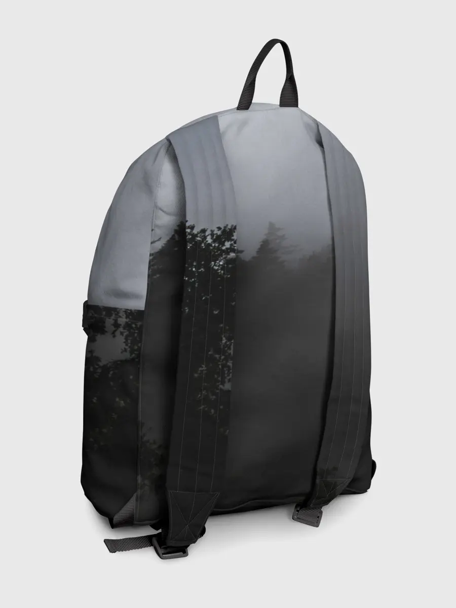 Рюкзак джинсовый / Лес в дыму