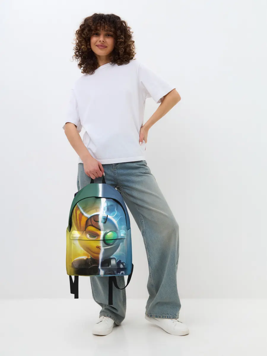 Рюкзак джинсовый / Рэтчет и Кланr