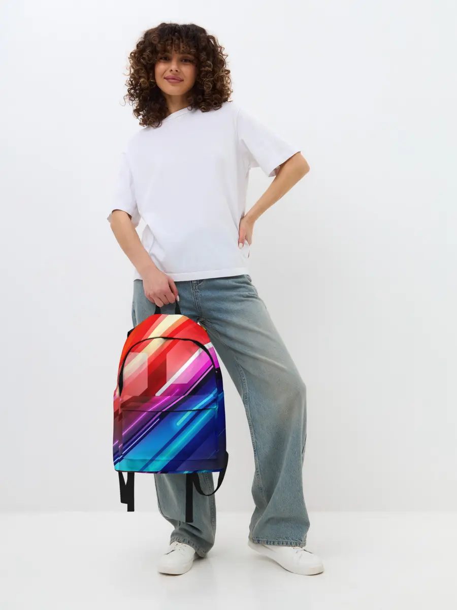 Рюкзак джинсовый / НЕОН