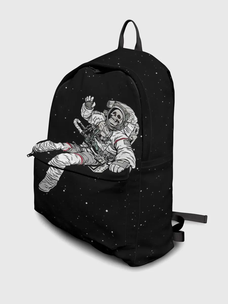 Рюкзак джинсовый / Скелет Космонавт