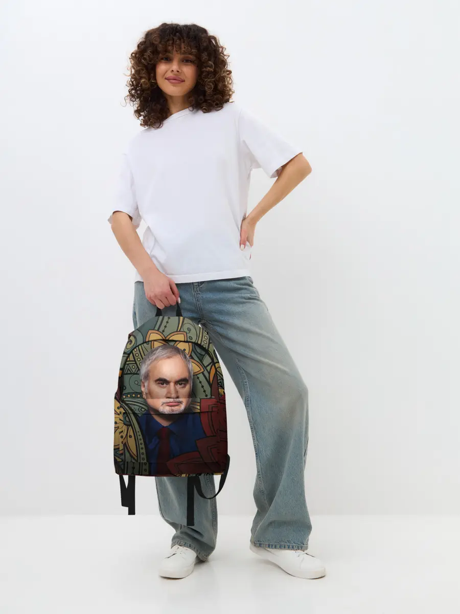 Рюкзак джинсовый / Меладзе Цветы | Мандала