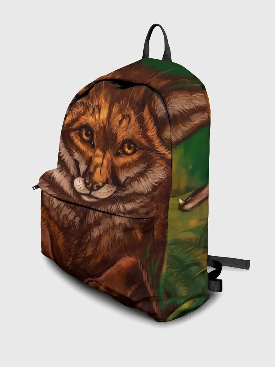 Рюкзак джинсовый / Лисы