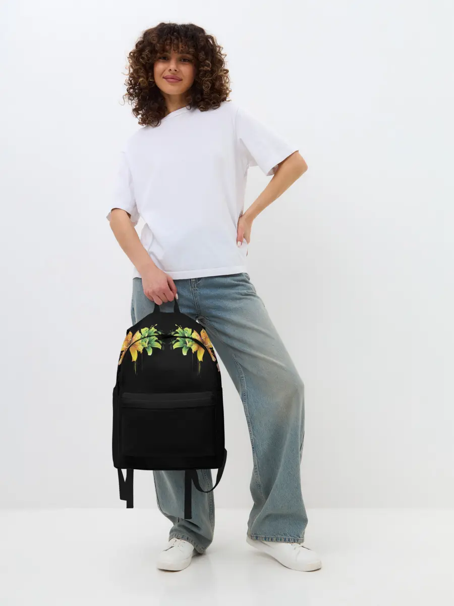 Рюкзак джинсовый / Цветы