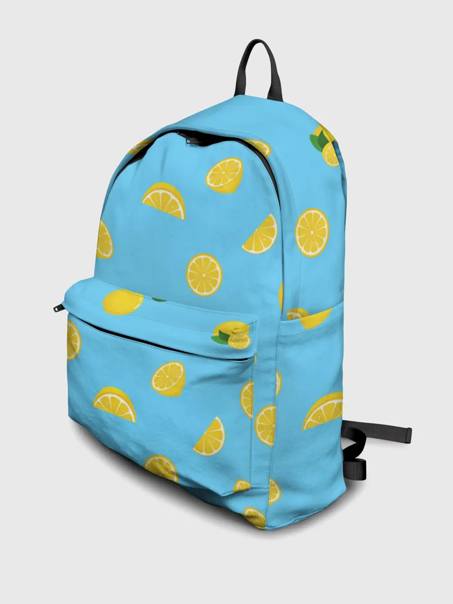 Рюкзак джинсовый / Лимоны на голубом