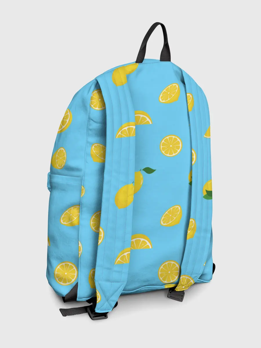 Рюкзак джинсовый / Лимоны на голубом
