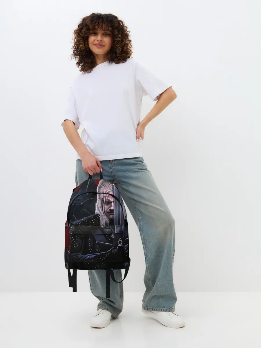 Рюкзак джинсовый / Ведьмак Геральт