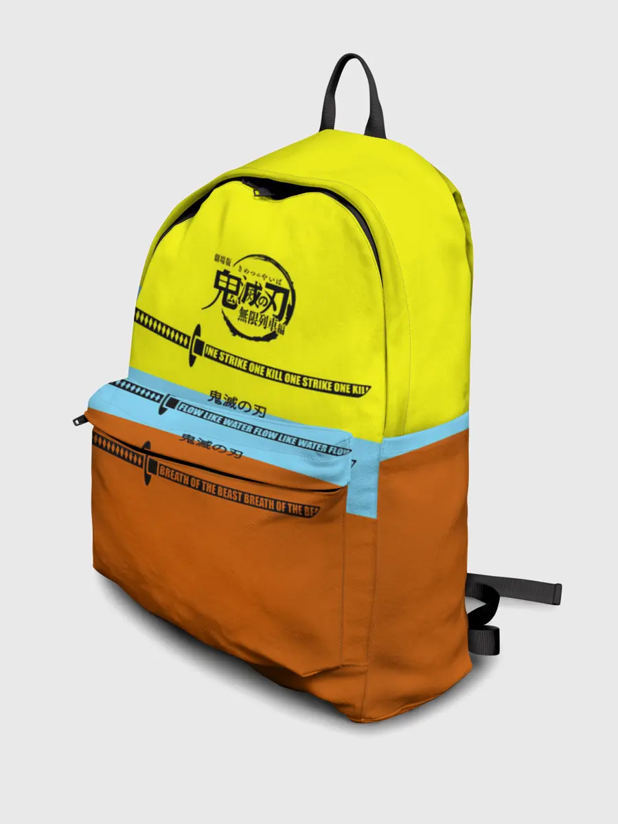 Рюкзак джинсовый / Клинок ничирин Kimetsu no Yaiba