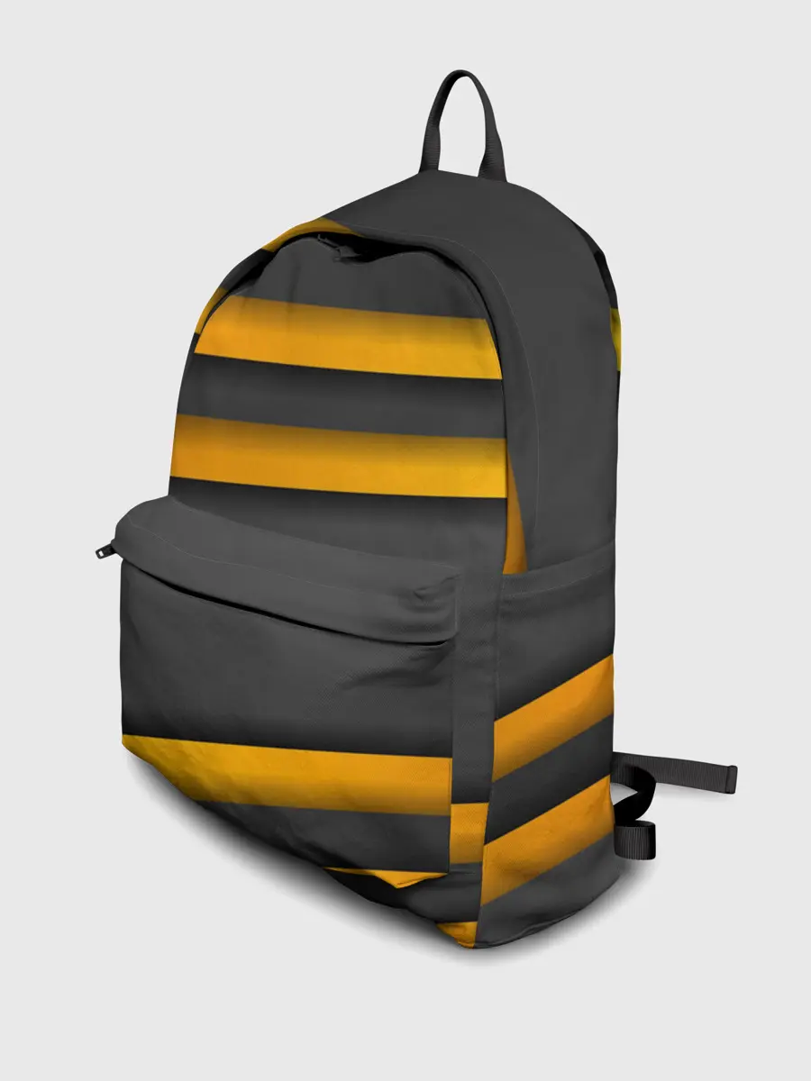 Рюкзак джинсовый / Желтые полосы