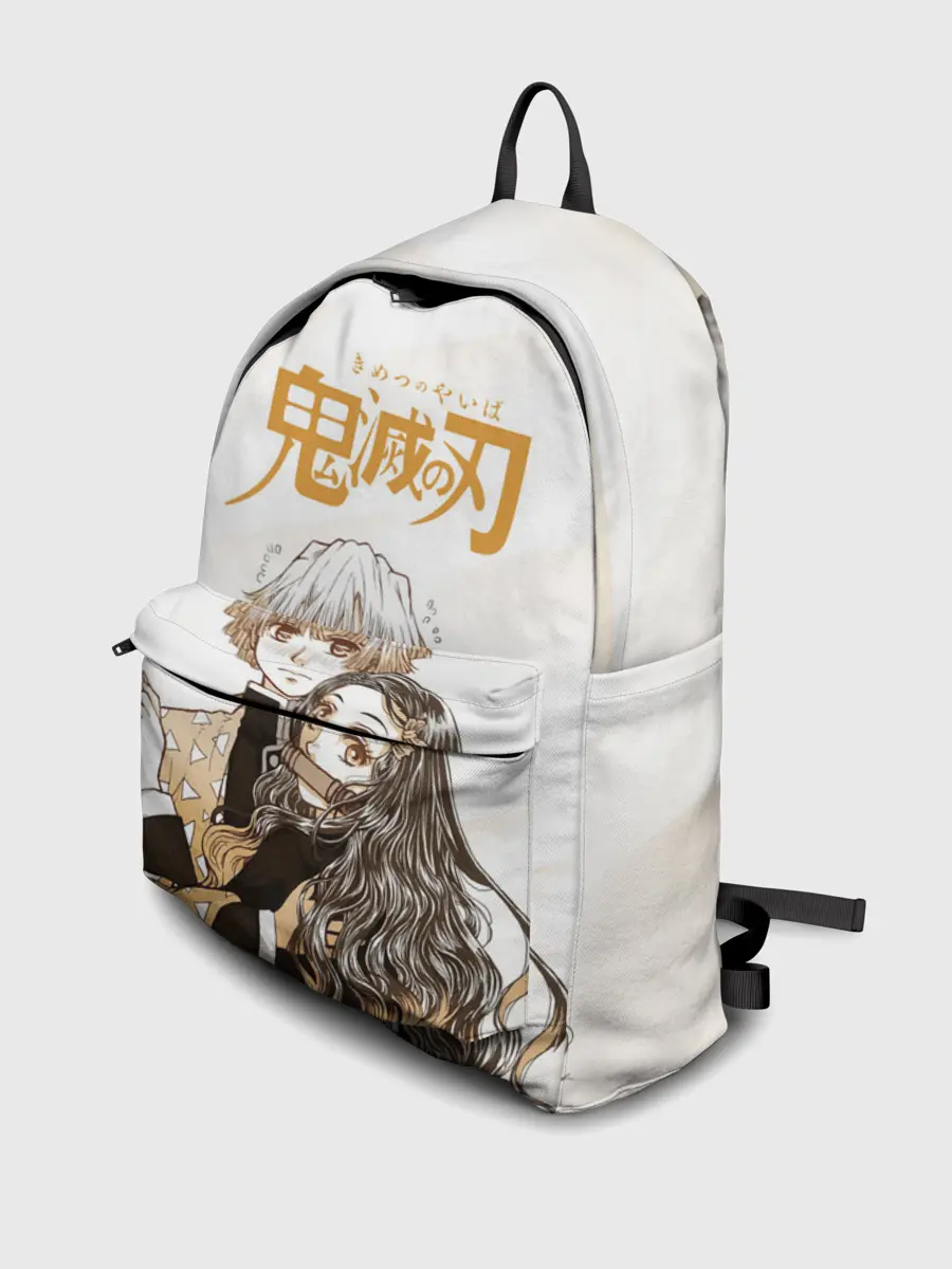Рюкзак джинсовый / Зеницу и Незуко Kimetsu no Yaiba