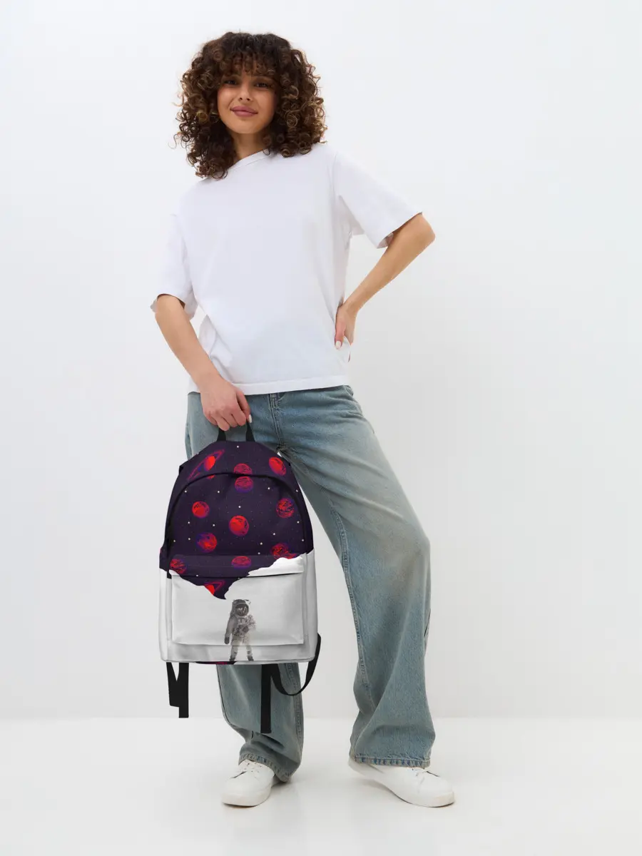 Рюкзак джинсовый / Мысли Космонавта