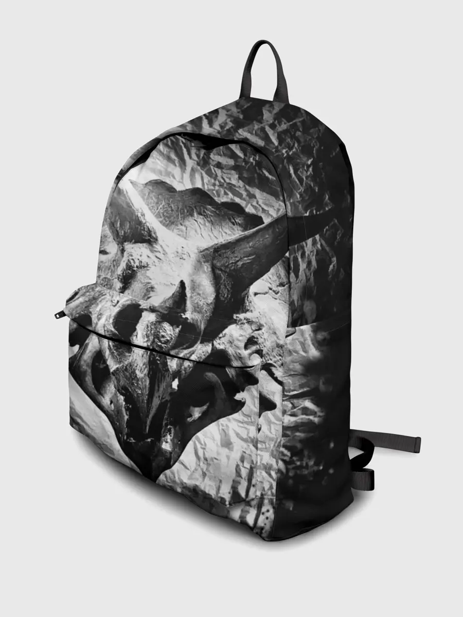 Рюкзак джинсовый / Трицератопс | Динозавр