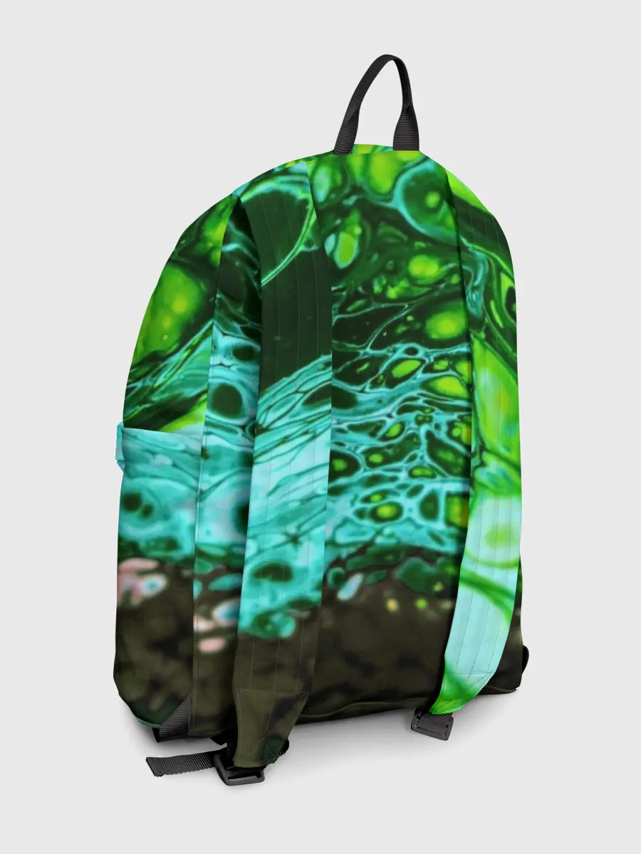 Рюкзак джинсовый / Кислотные разводы краски